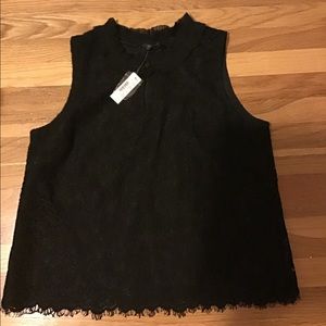 J crew lace tank with lining